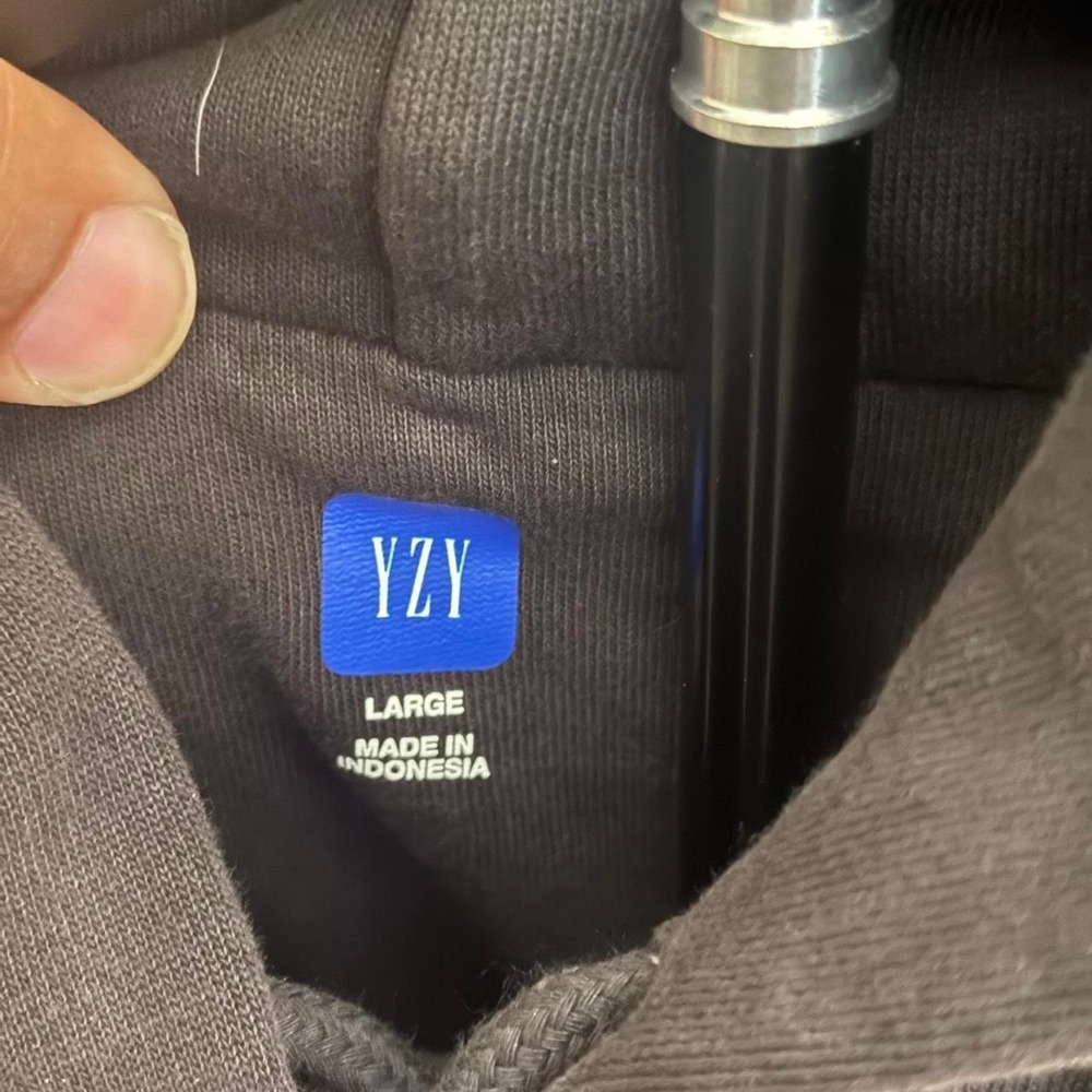 Yeezy Gap LA H18 oversized mainline black hoodie size L - Picture 3 of 7